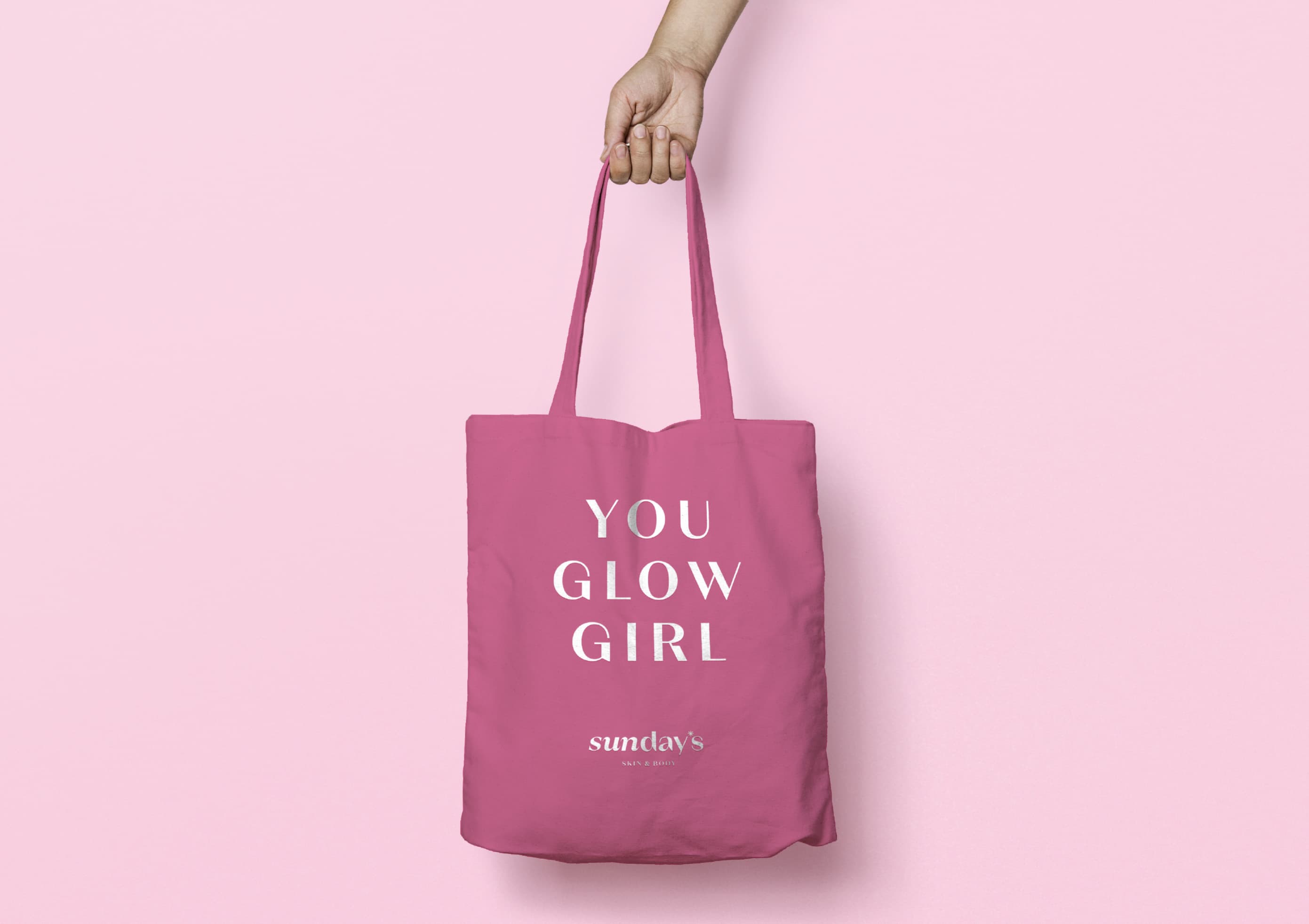 Sunday’s Skin & Body Tote bag design