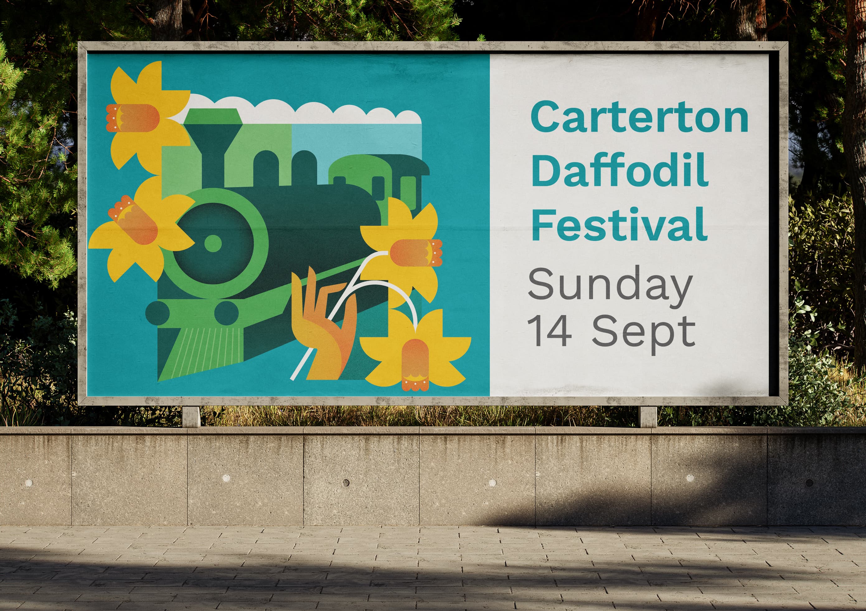 Carterton Daffodil Festival Billboard Design