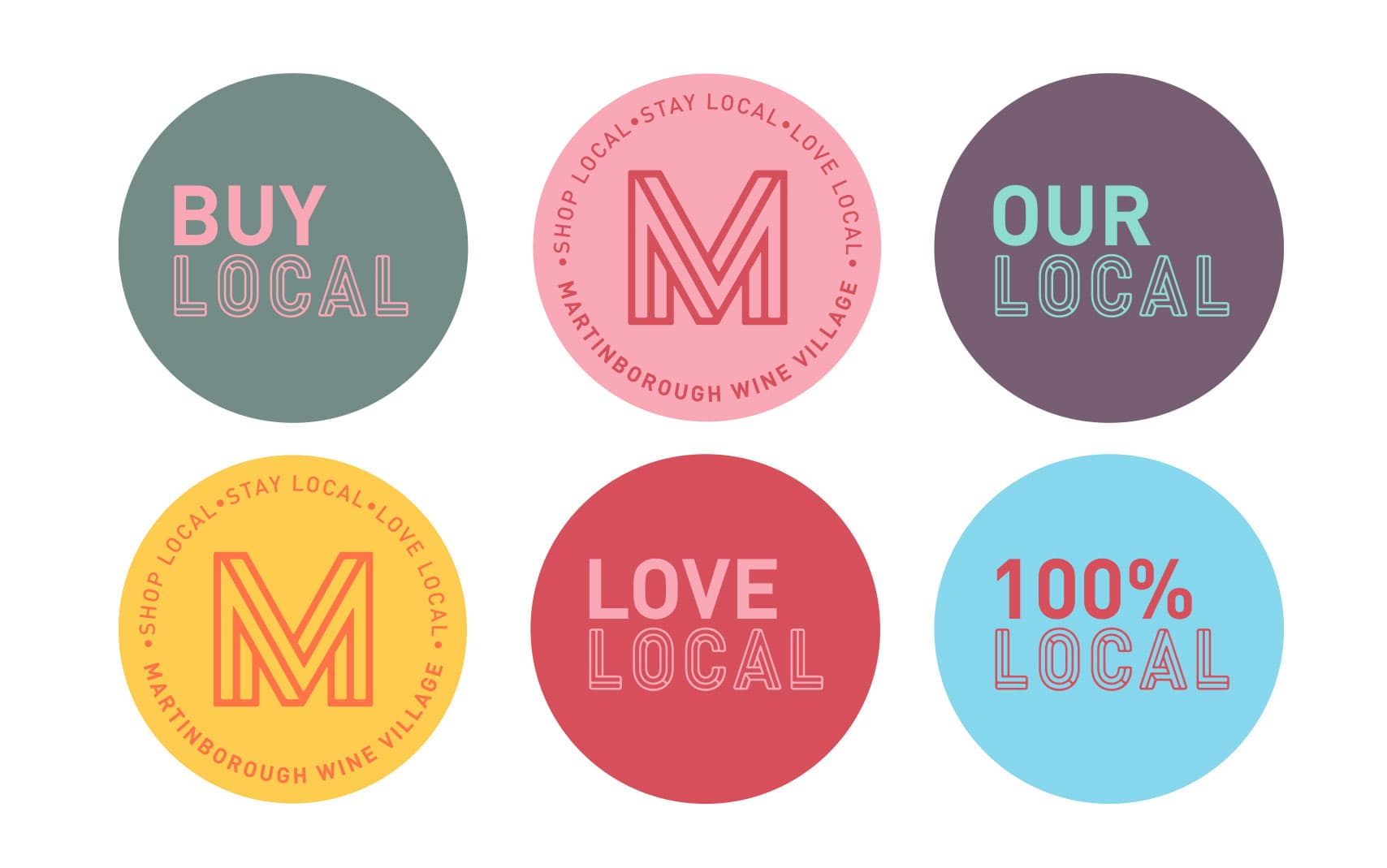 Martinborough Wine Village Badge Design