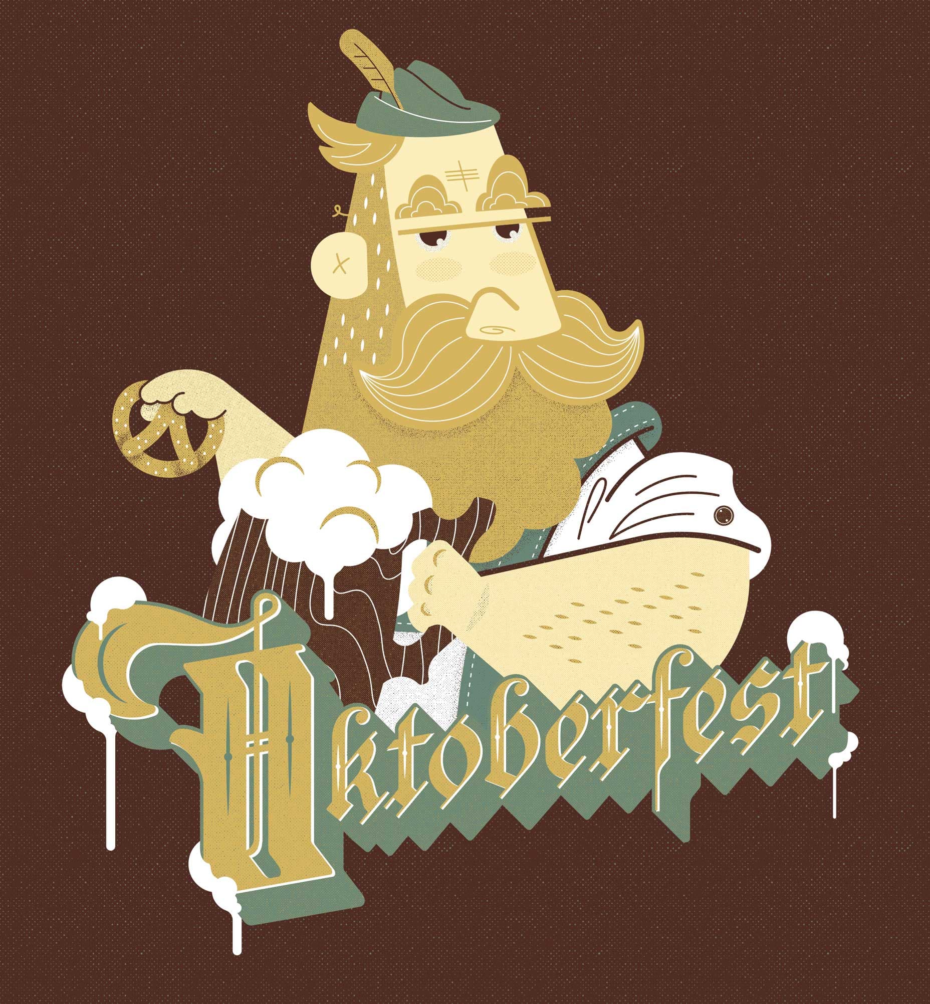 Brewtown Oktoberfest Illustration Design