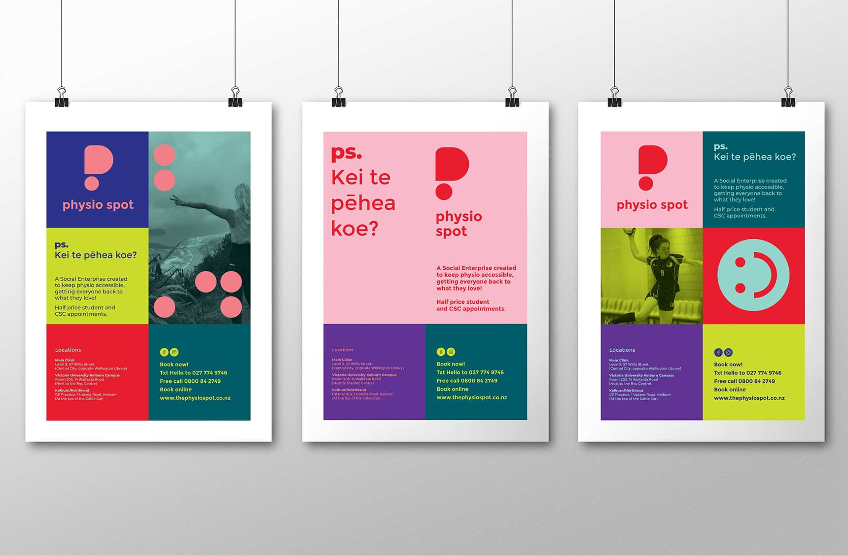 Physio Spot Poster Variation Design