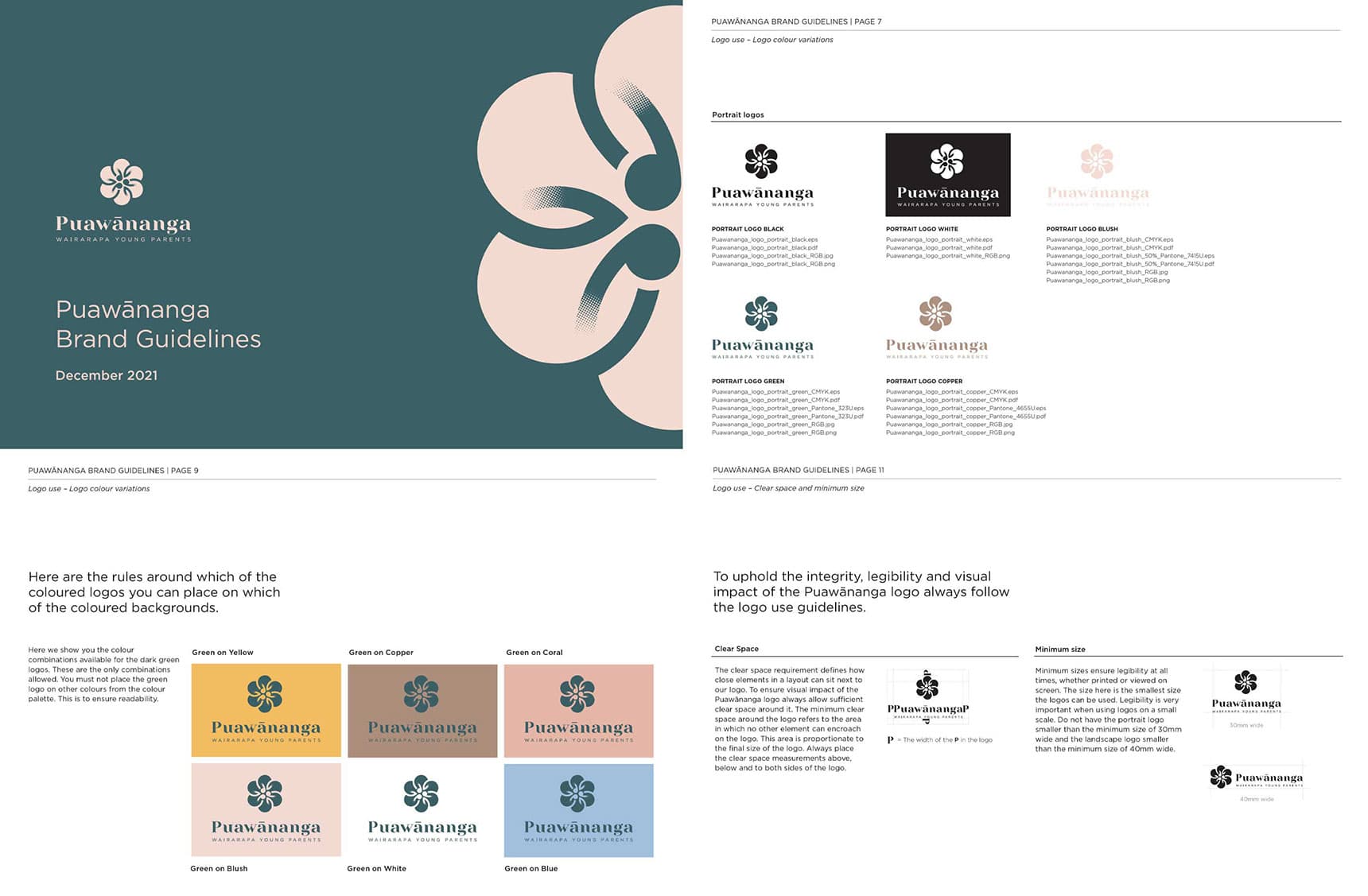 Puawananga Branding Guideline Design