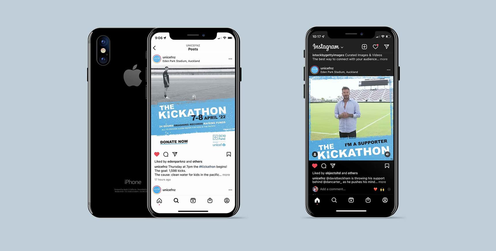 UNICEF Aotearoa Kickathon Digital Media Design